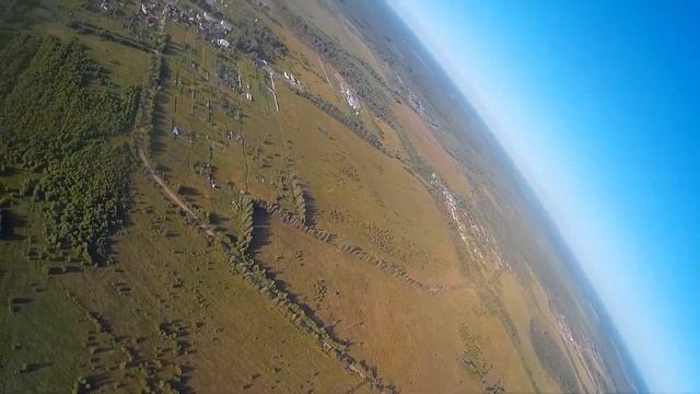 Над полями. Полет домой и посадка