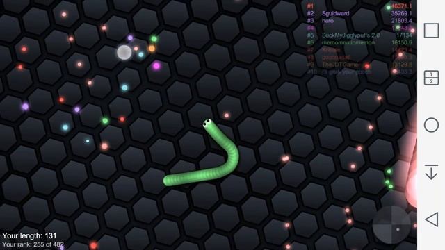 Slither.io Gameplay Video: Aiming for the top!