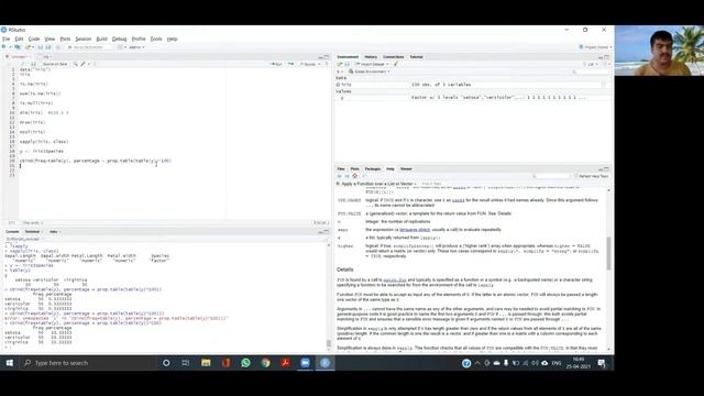 Iris with RStudio - Statistical analysis