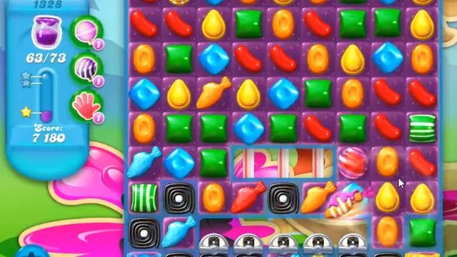 Candy Crush Soda Saga Level 1328 - NO BOOSTERS