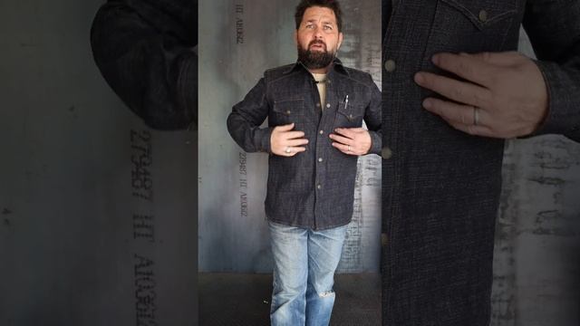 ROGUE TERRITORY 13.5 oz Cryptic Indigo Western Shirt
