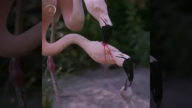 क्यों पिलाते हैं अपने बच्चे को खून flamingo bird । {how to feed flamingo} । #shorts #flamengo