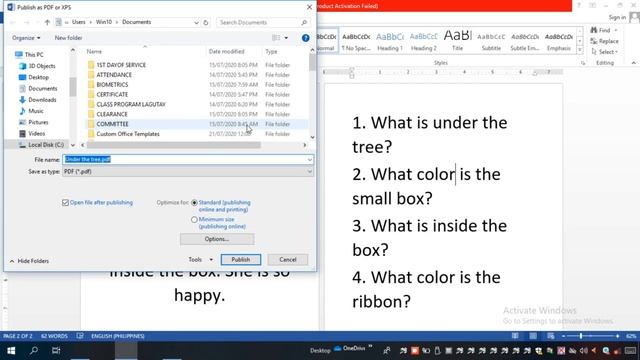 HOW TO CONVERT WORD DOCUMENT TO PDF