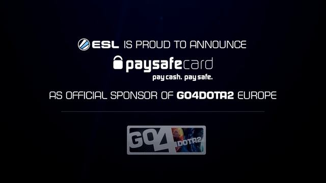 Proud sponsor of ESL Go4 DOTA 2