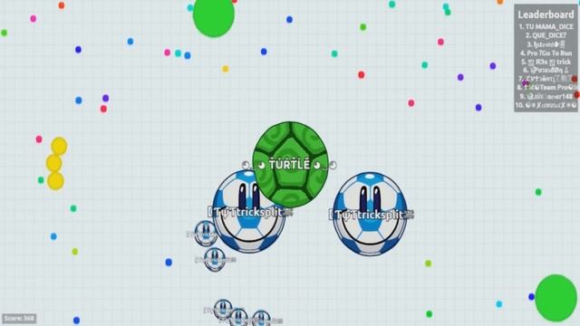 Agar.io Funny Moments | Destroying Teams in Agar.io | Turtle vs Teams