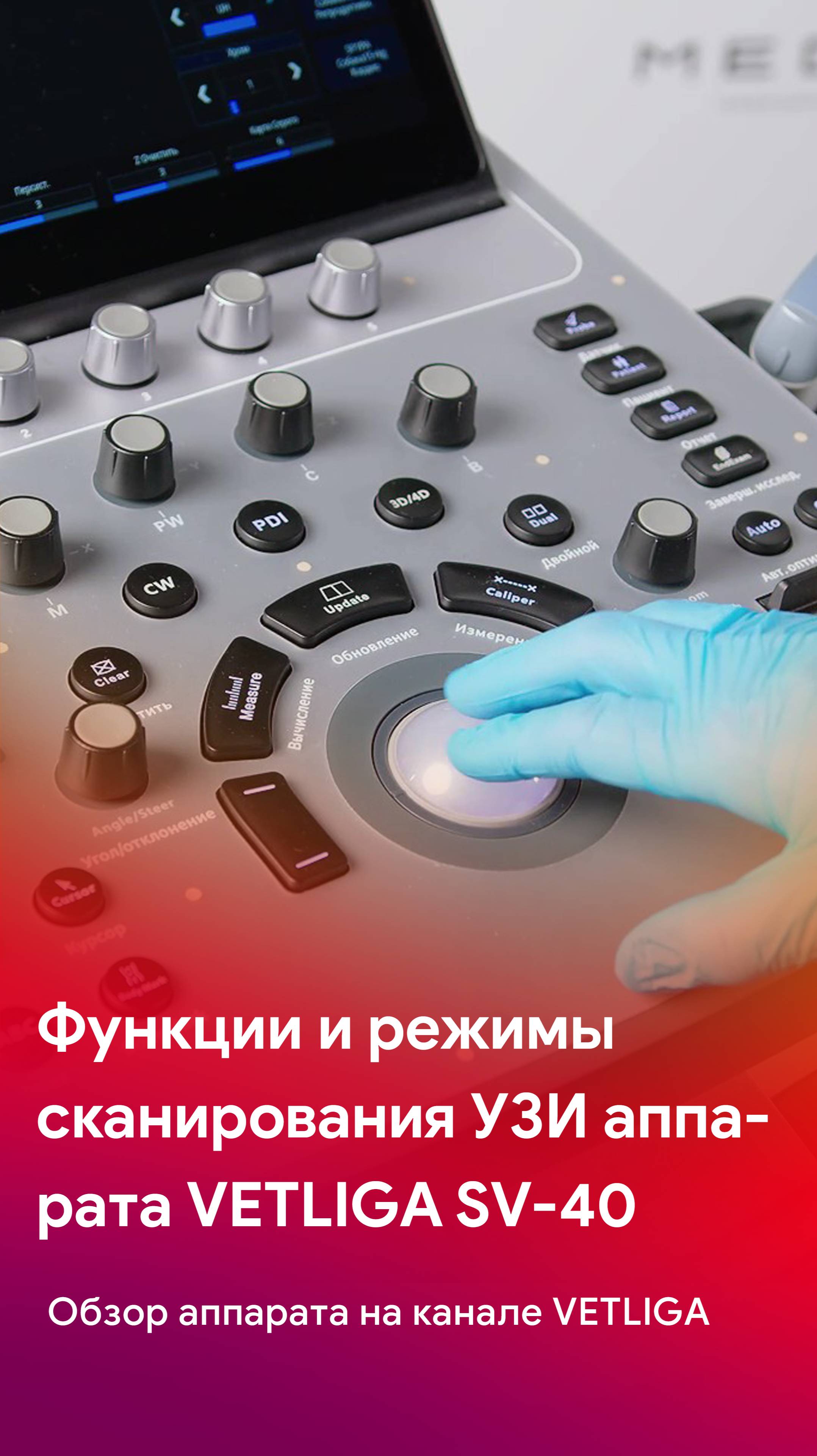Функции и режимы сканирования ветеринарного УЗ аппарата VETLIGA SV-40