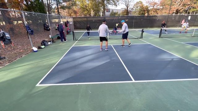 Jay & Susan vs Ruben & Glenn. 11-14-22.  Wake Forest Pickleball