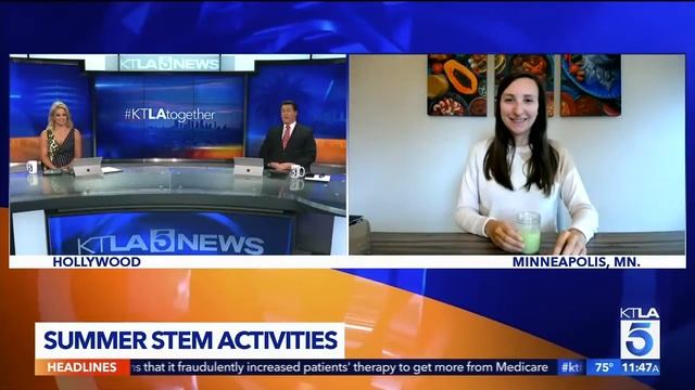 KTLA Los Angeles, CA | 07.14.20 | Educational projects you can do at home with your children