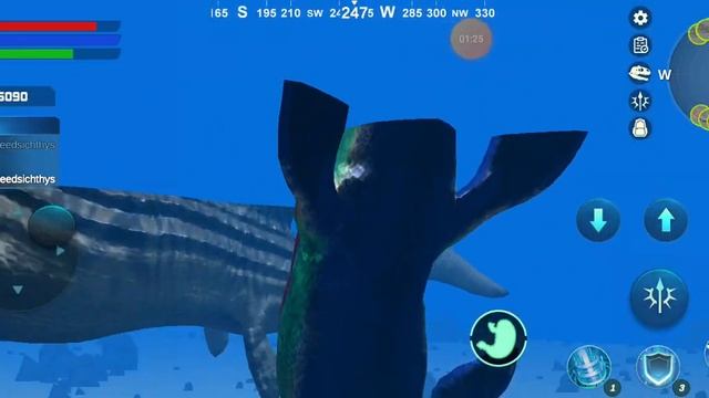 Mosasaurus vs Leedsichthys - Mosasaurus Simulator - Android Gameplay #27 - Dinosaur Simulator