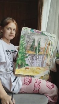 С радостью встречаем новый день, пленэр