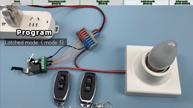 2201COM universal wireless relay remote control switch