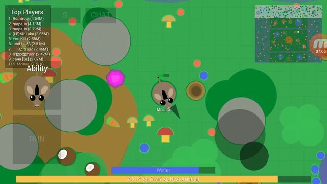 Как быстро прокачаться в mope io
