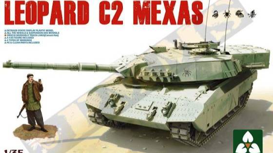 Распаковка Takom 1/35 2003 Leopard C2 MEXAS