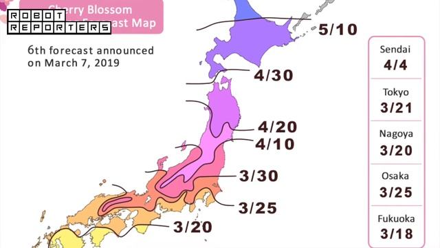 Sakura (Cherry Blooming Dates) Forecasting Competition Japan 2019 - AI vs Humans
