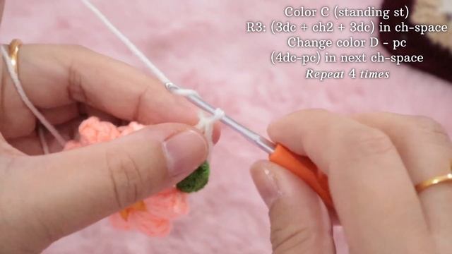 Crochet spring square #crochettutorial #grannysquarecrochet #tutorial