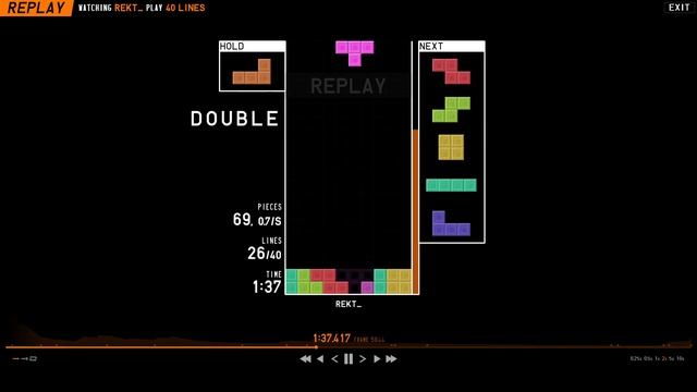 FINALLY. (TETR.IO - 10 all clears badge)