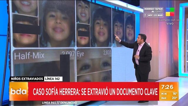 Caso Sofía Herrera: se extravió un documento clave