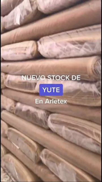 Telas de Yute ya disponibles en Arletex #shorts #telasbonitas #yute
