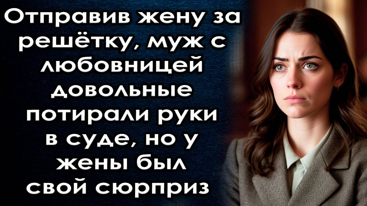 Отправив жену за решётку, муж с любовницей довольные потирали руки в суде но у жены был свой сюрприз
