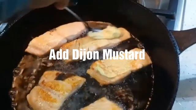 Pan seared Salmon served with Matcha tea infused Couscous