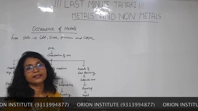 METALS & NON METALS | LAST MINUTE TAIYARI - BY BINDU MA'AM