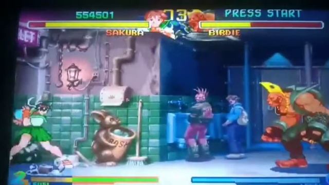 jogos RETRÔ: STREET FIGHTER ALPHA 2 Jogando com SAKURA#17