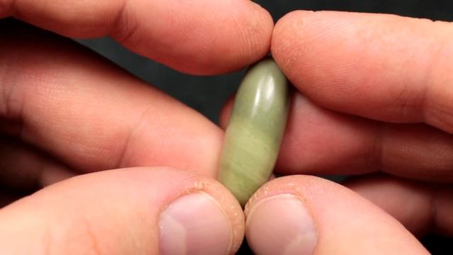 Офиокальцит "Огурчик", овальный кабошон (Ophiocalcite cab)
