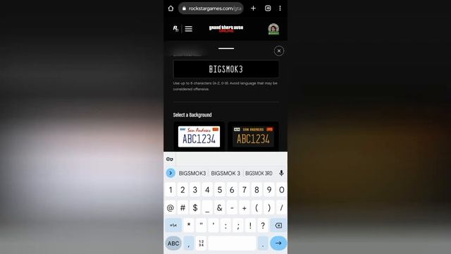 GTA Online New Licence plate Creator website for GTA online