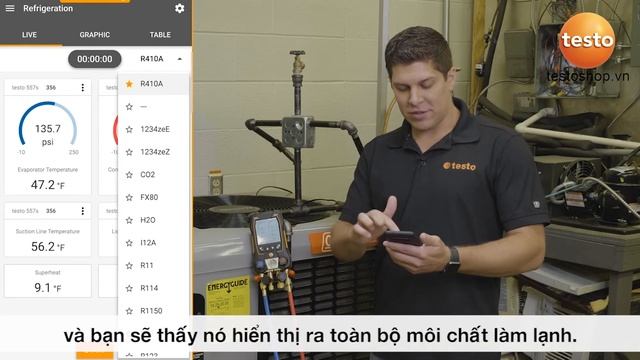 testo 550s & testo 557s | Ứng dụng testo Smart App