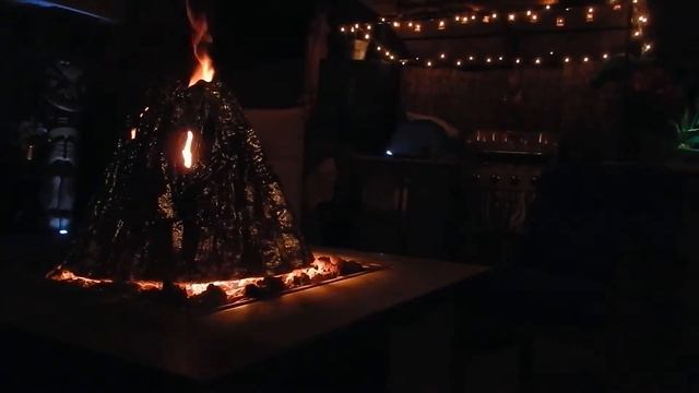 Ceramic Volcano for gas firepits
