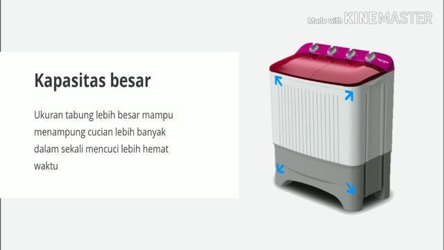 FISIK SPESIFIKASI MESIN CUCI POLYTRON PWM9368
