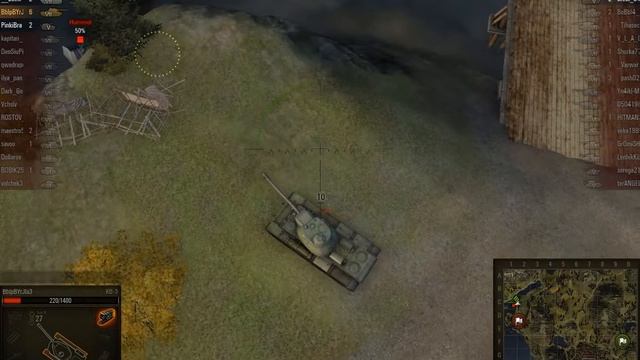 WOT КВ-3, таран подбитым танком