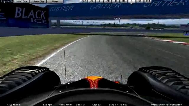 rFactor mode Epsilon best lap time on Orchards lake road couce
