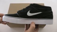 NIKE SB JANOSKI MID 443095 001 BLACK WHITE