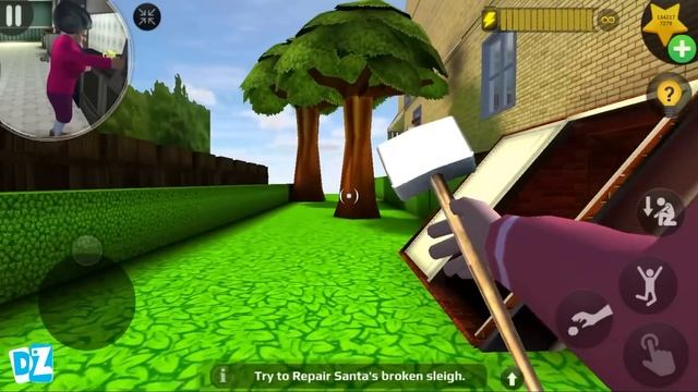 Tani Is Attacked By Miss T Clones Army Funny Winter Chapter Scary Teacher 3D Update Game