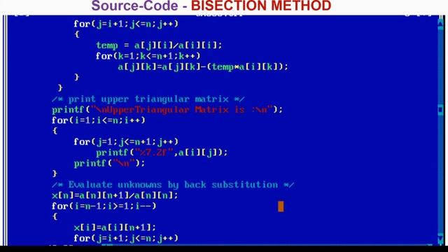Gauss-Elimination Method C Program | Gauss Elimination Method in C