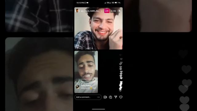 Ajju Bhyan Bahi And Mohit live for Instagram 🤟🤟😂😉😉
