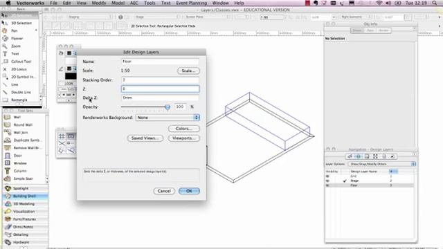 VW 004.5 Layers vs Classes in Vectorworks Spotlight