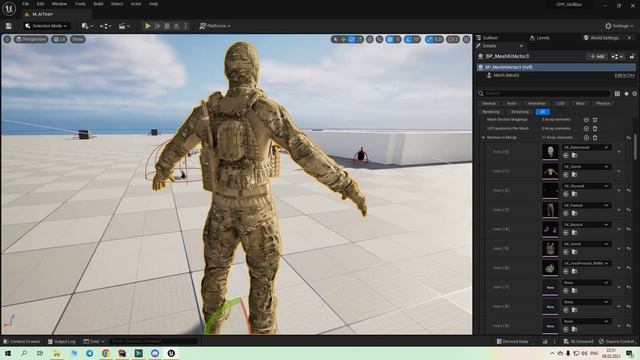 Unreal Engine 5 Skeletal Mesh Merge System