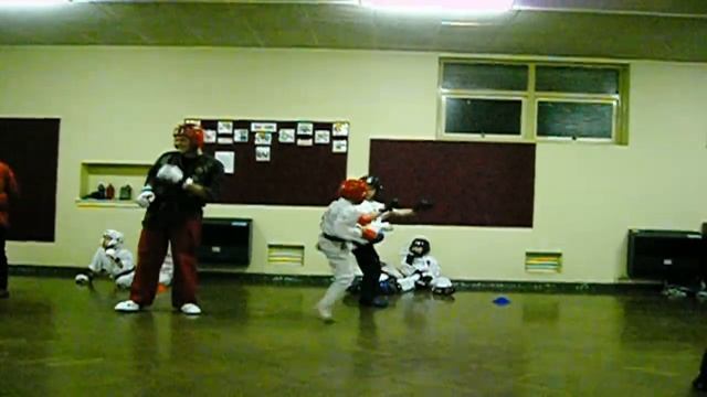 74-Freestyle Kenpo Karate Grading Sparring Seaforth Infants School Seaforth 07/04/09'..