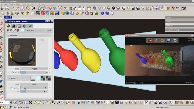 SketchUp Glass board-Maxwell-Arion