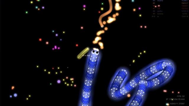 іграєм в slither.io з новими скінами