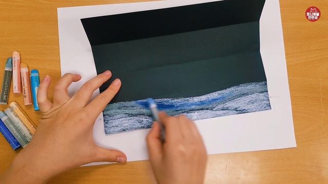 206 겨울 풍경 크레파스화 영상대로 따라와요~