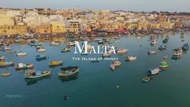 [4K]  Malta  - the island of honey drone aerial | Scenic Relaxation Movie UHD