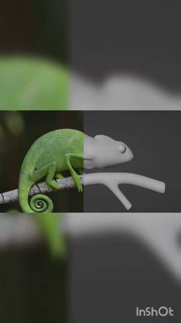 3d chameleon #blender