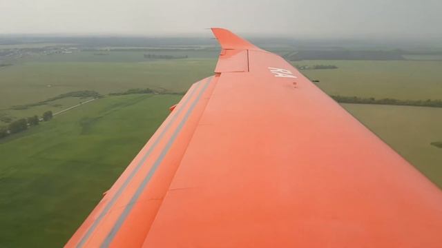 Посадка Pilatus Pc-12 "Dexter" в аэропорту Ульяновск Восточный после грозы