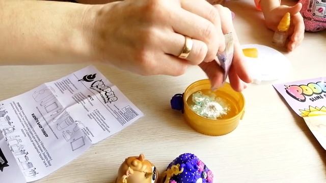 Распаковка Пупси слайм cюрприз, кейк попс и лол, Наш котик нас покусал, unpacking poopsie slime