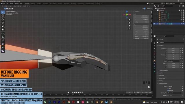 How to Rig any character in Blender in Hindi/Urdu (with errors solved)