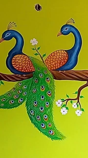 Peacock Beutiful Painting Tanmoy Art #shorts