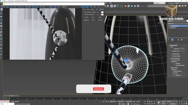 3DS MAX chandelier texturing ǀ Part III